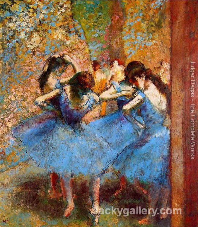 Blue Dancers II by Edgar Degas paintings reproduction